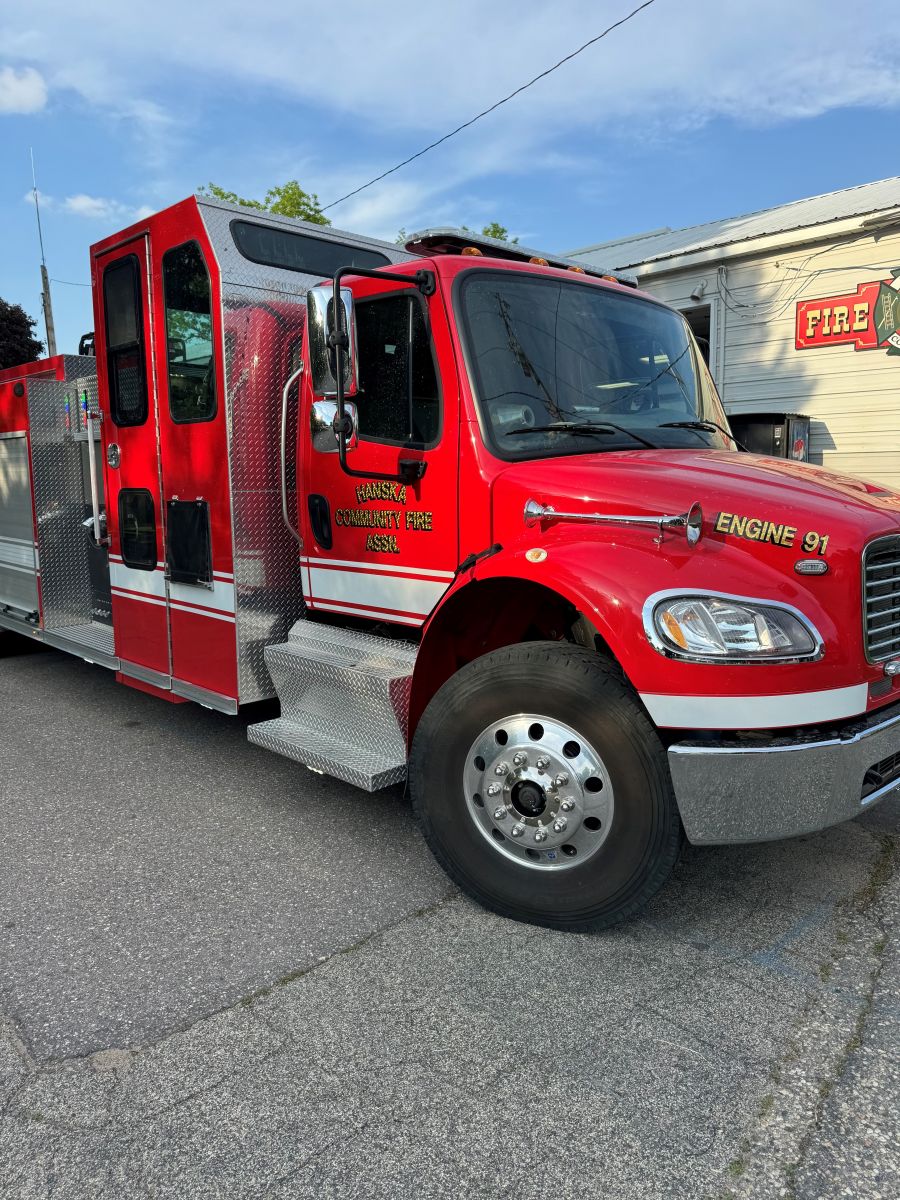 Red Hanska Fire Truck